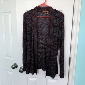 Belldini Multi Open Fron Knit‎ Cardigan Women's Size Medium